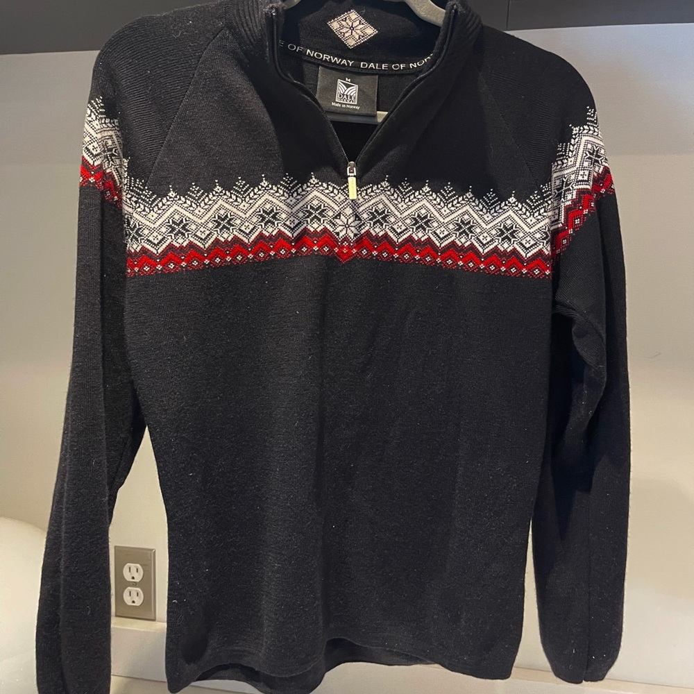 Dale of Norway Black and Red Sweater
